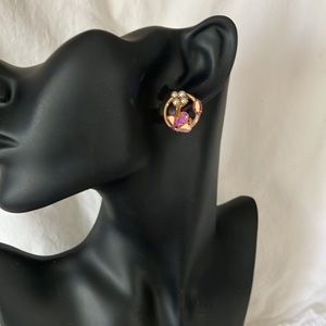 Vintage Aurora Borealis Clip-on Earrings